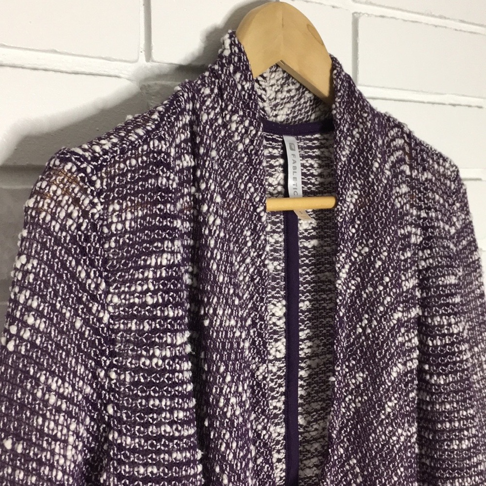 Fabletics | Purple “Moscow” Waterfall Cardigan - Picture 5 of 13